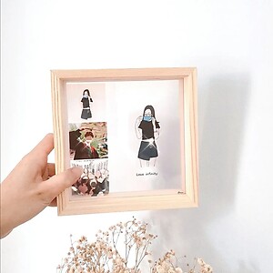 4 Grid Wooden Frame